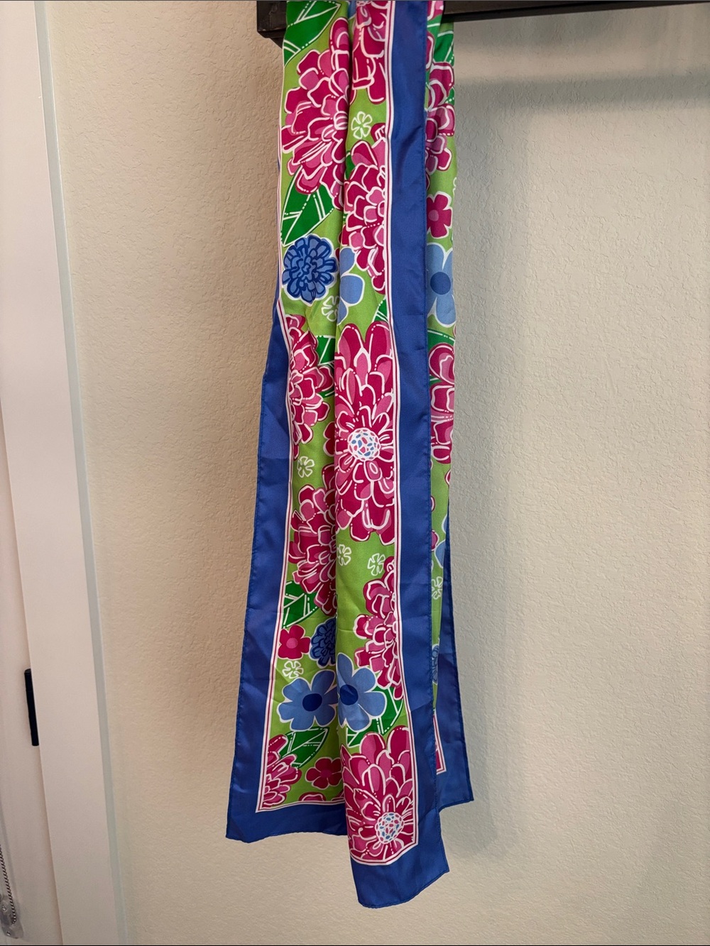 Lilly Pulitzer Silk Scarf Breast Cancer Awareness